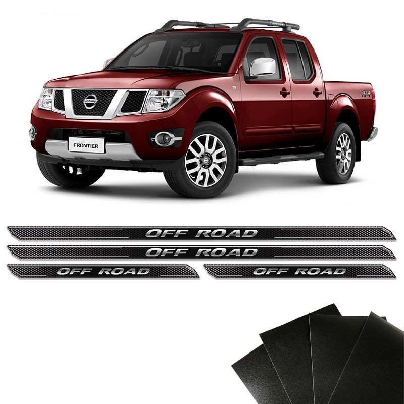 Kit Soleira Diamante Frontier Off Road Com Protetor De Porta Genérico