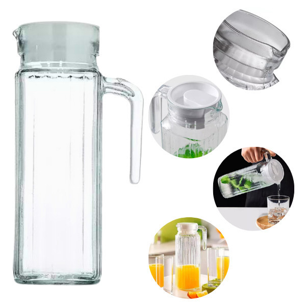 Jarra De Vidro Com Tampa Versátil Para Todas As Ocasiões em Oferta na Shopee