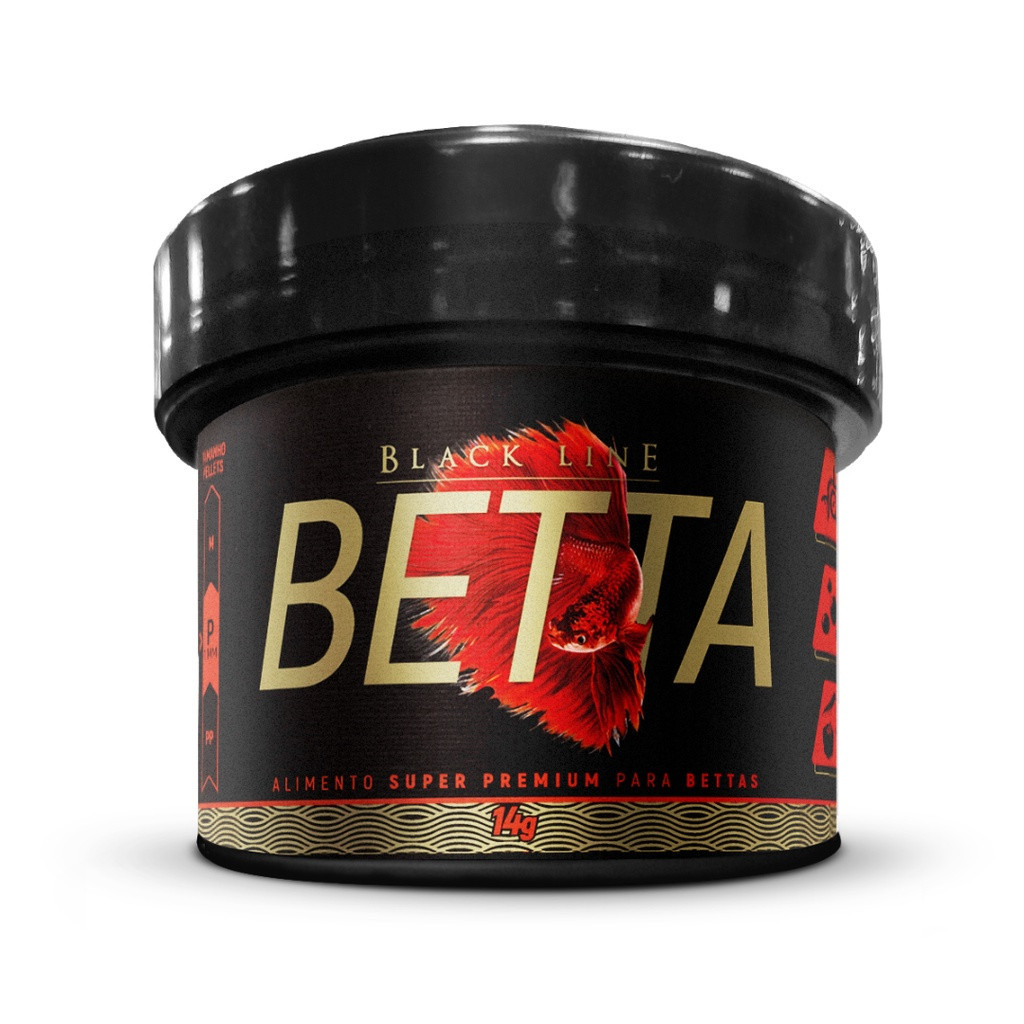 Ração Poytara Betta Black Line 14g - Alimento Super Premium Para Peixe Beta em Oferta na Shopee