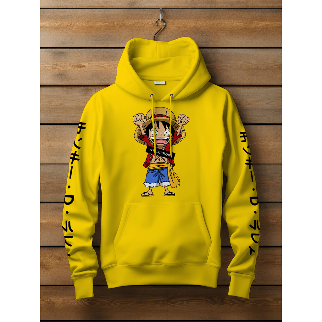 Blusa Moletom Anime Piece Pirata Luffy Anime mangá CANGURU em Oferta na Shopee