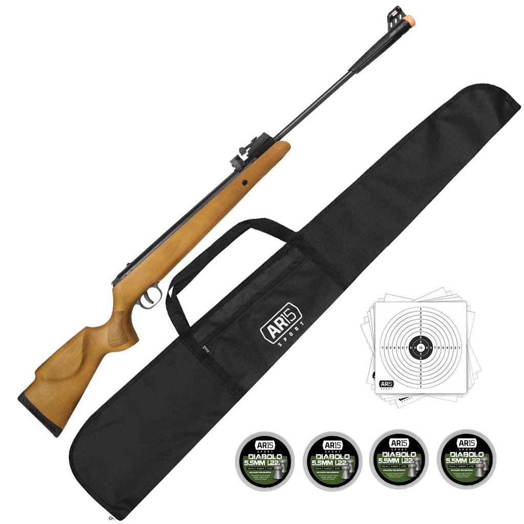 Carabina Espingarda 5.5 Tag Montana Mag Mola 60kg Chumbinho