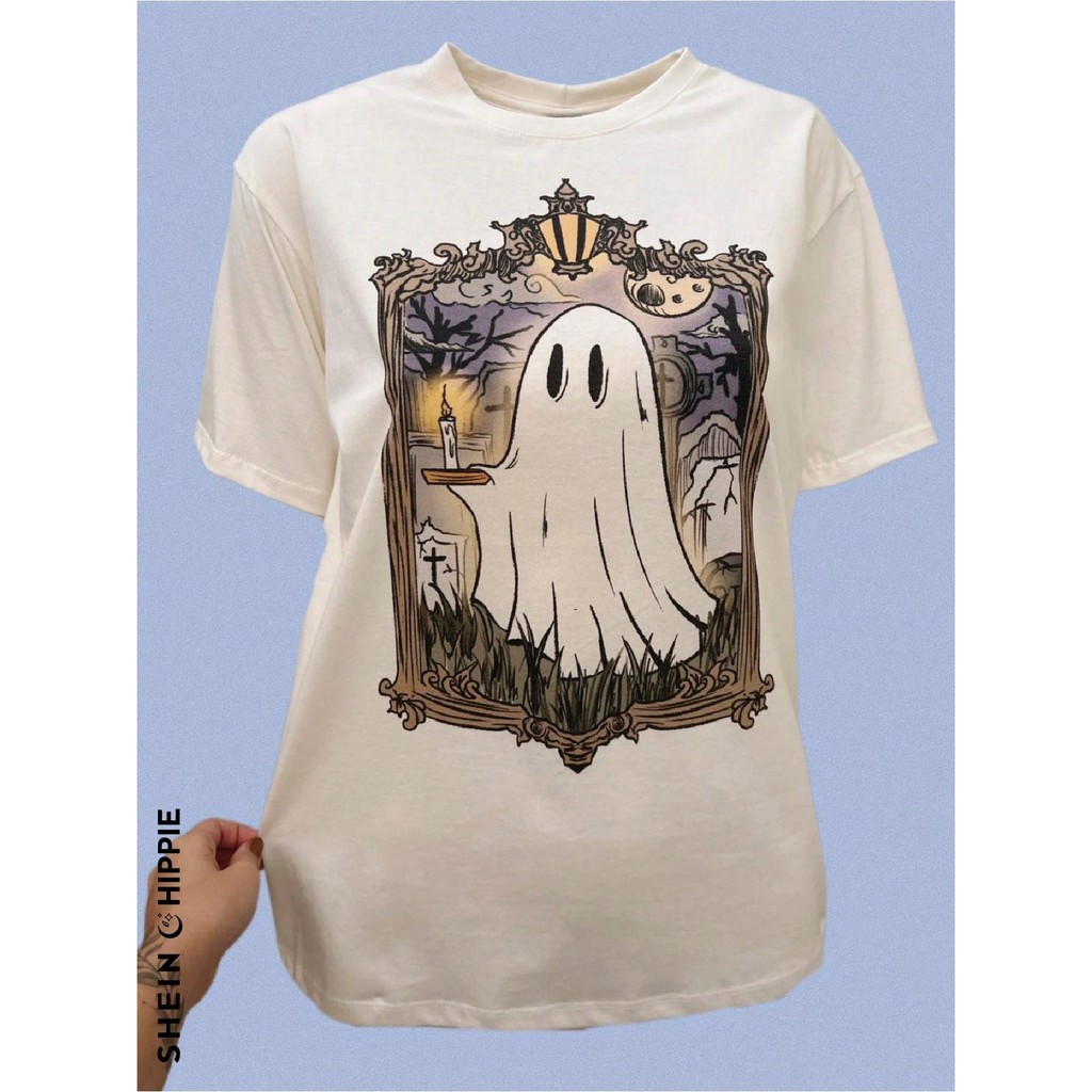 Camiseta Fantasminha Vela punk FANTASMA 100 algodão manga curta