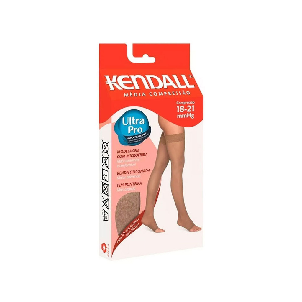 Meia 7/8 sem Ponteira Média Compressão 18-21 mmHg Kendall - Women Clothes