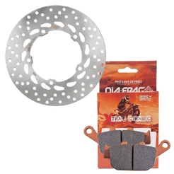 Disco Traseiro Xj6 600 F / N 2009-2012 + Pastilhas Cerâmica Diafrag