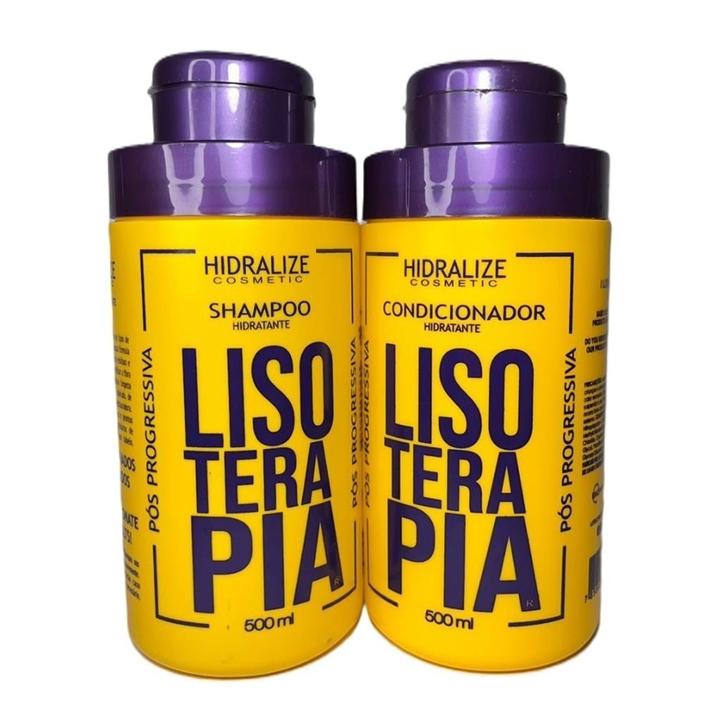 Kit Shampoo e Condicionador Pos Quimica para Progressiva Lisoterapia Liso Extremo Hidralize 500mL