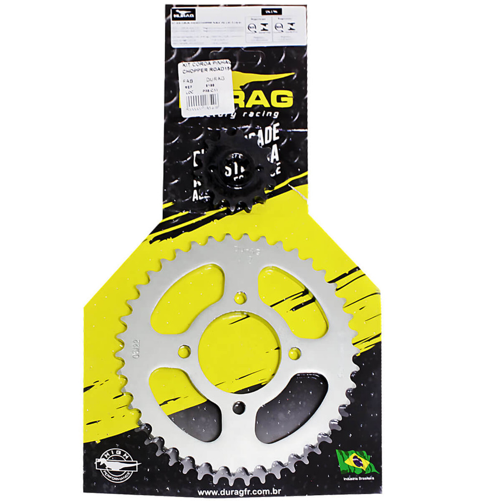 Kit Coroa E Pinhão Chopper Road 150 Durag