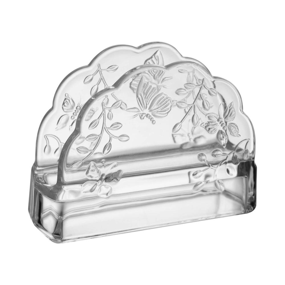 Porta Guardanapos New Butterfly 10,5cm x 4cm x 9,5cm Cristal - Home & Living