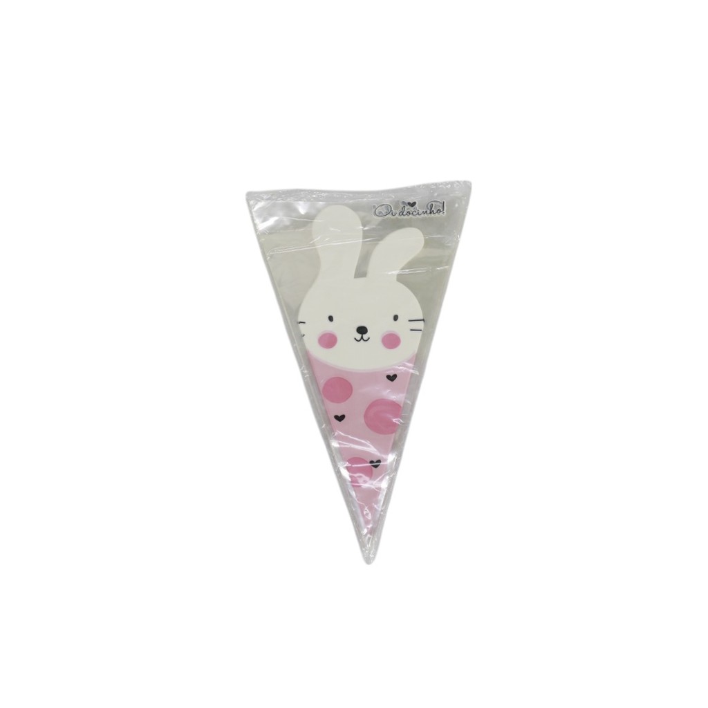 Cone Poli Oi Docinho Coelho – Kit 50 Unidades para Festas, Lembrancinhas e Decoração de Páscoa!