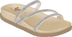 Sandalia Infantil Feminina Birken WorldColors com Strass - Dourado