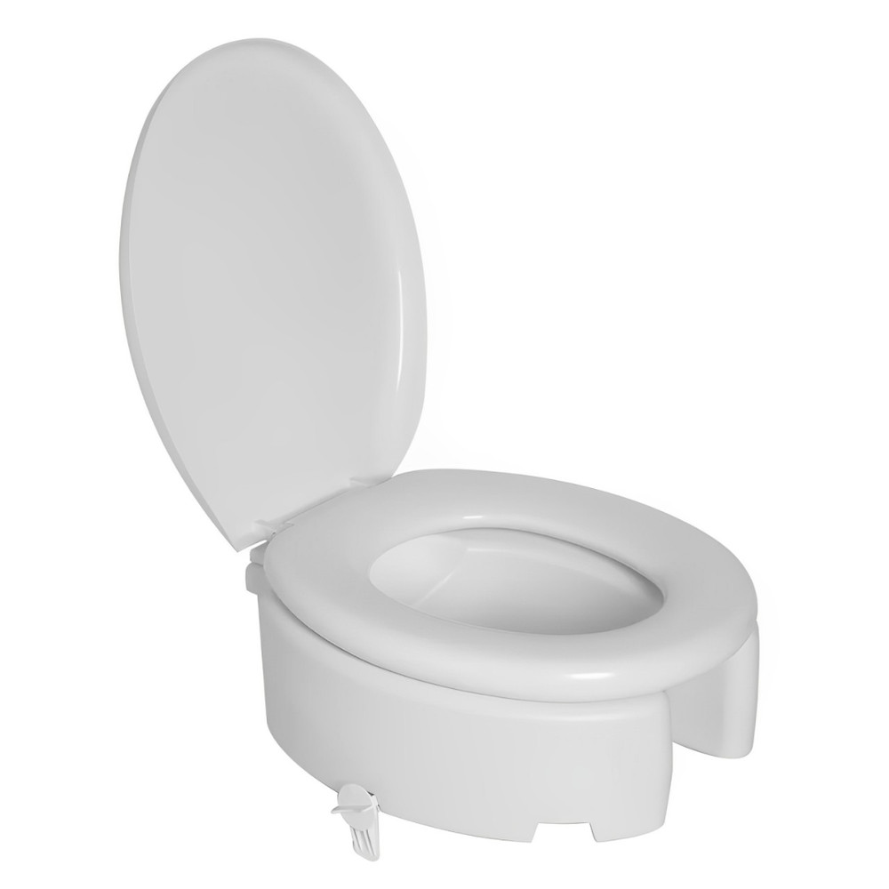Assento Sanitário Elevado Com Almofadado e Trava 16,5cm Astra — imagem 2 de 2