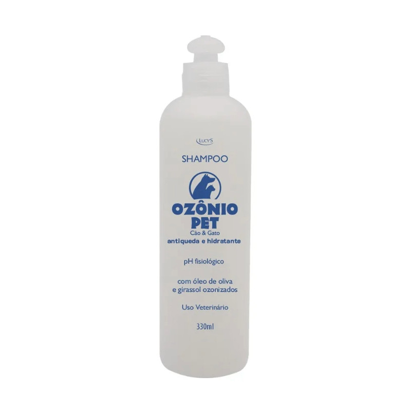 Shampoo Ozônio Pet 330ml Limpeza, Hidratação pelo do seu cachorro gato efeito bactericida e fungicida