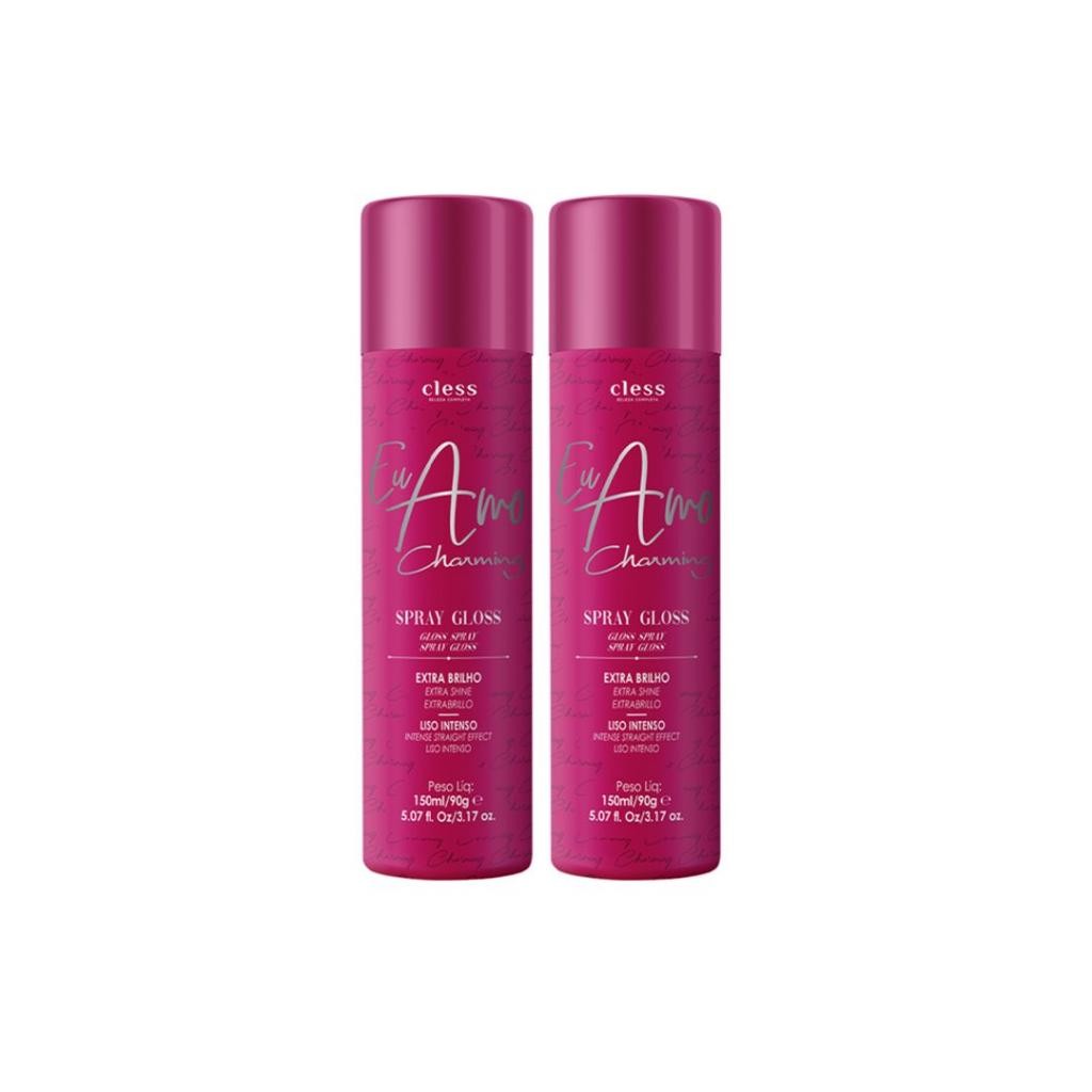 Kit c/2 Spray Charming Brilho Gloss Cless 150ml