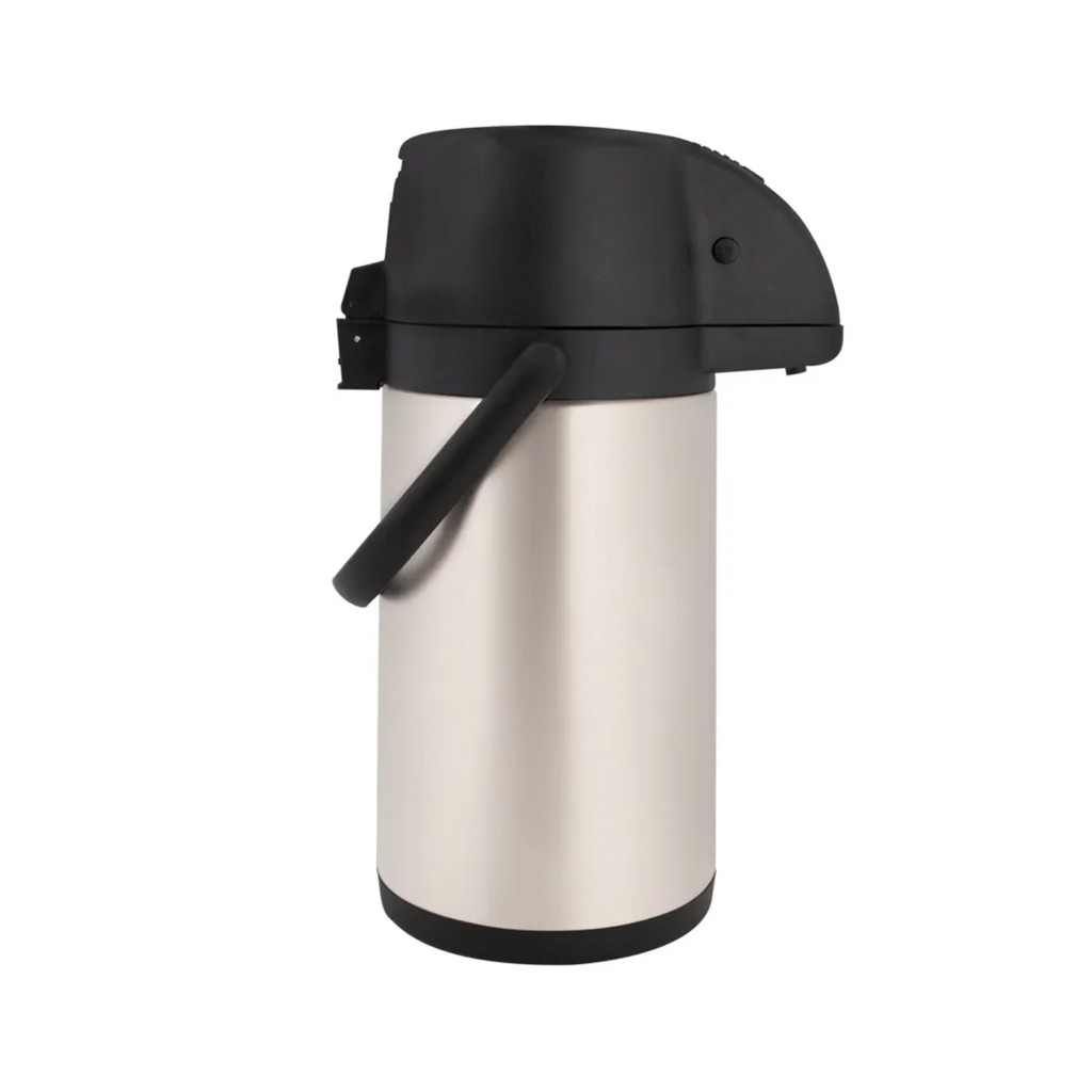 Detalhes do Garrafa Térmica De Café 1,9 Litros Ampola Aço Inox Airpot Com Alavanca Mor