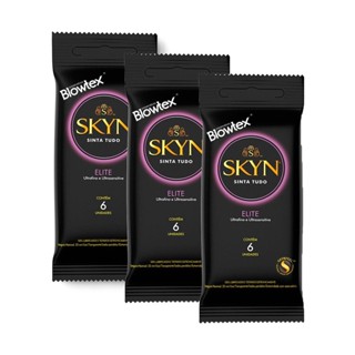 Kit 3 Preservativo Blowtex Skyn Elite 6 Unidades