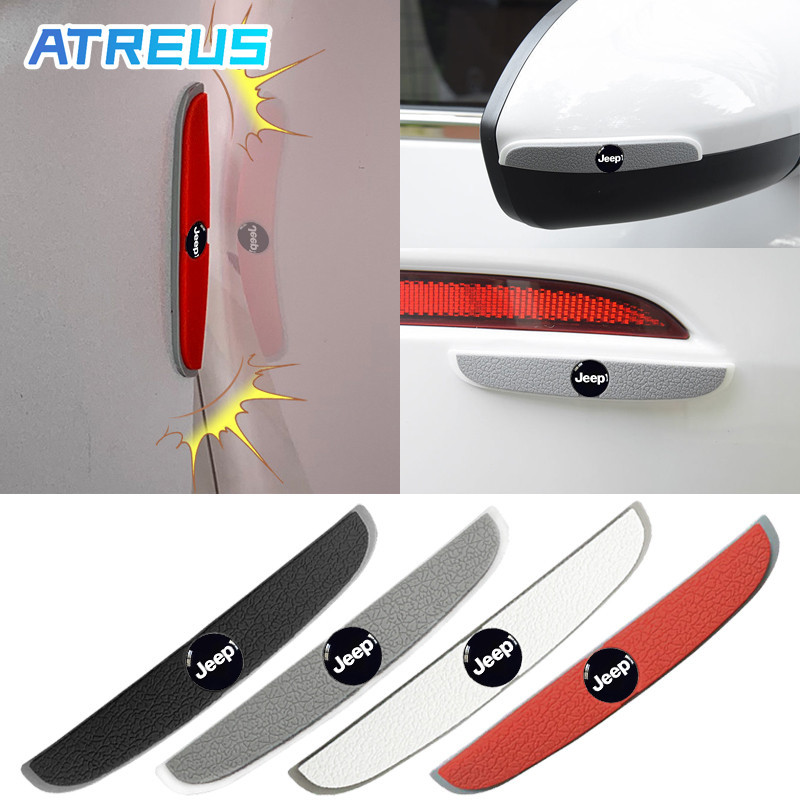 4 Peças Jeep Proteção De Porta De Carro Automóvel Borda De Porta Anticolisão Protetor À Prova De Riscos Para Jeep Renegade Compass 2023 Willys Wrangler jk Grand Cherokee