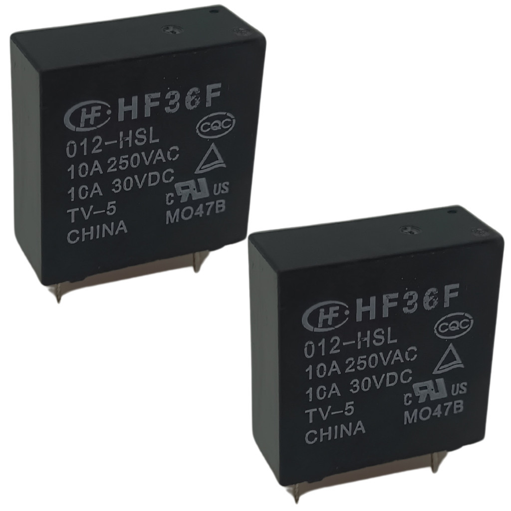 Kit Com 2 Rele De Microondas HF36F 012-HSL 10A 250VAC