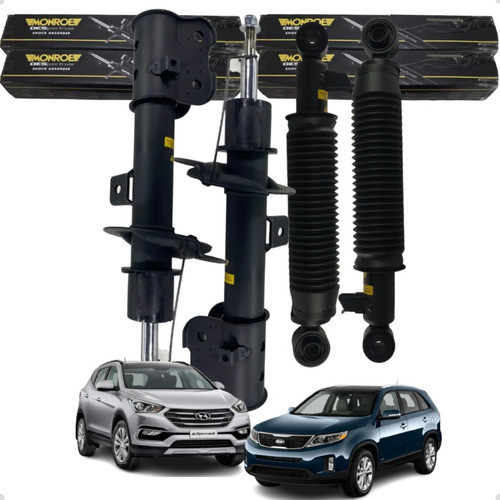 Kit 4 Amortecedores Santa Fé 3.3 2013 2014 2015 2016 2017 em Oferta na Shopee