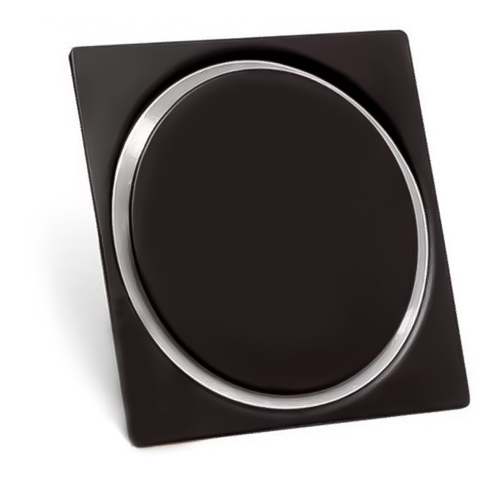Ralo Click Inteligente 15X15cm Preto Banheiro Veda Cheiro Quadrado - Home & Living