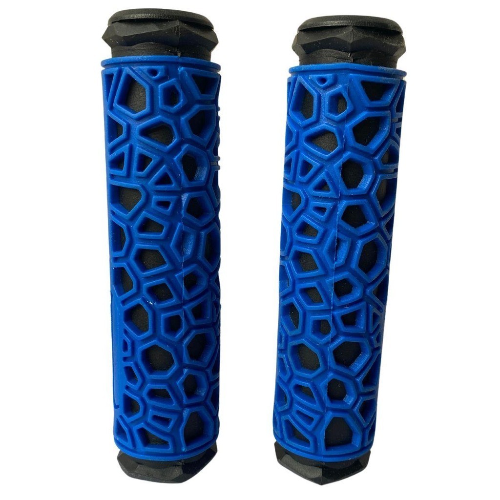 Par de Manopla Punho Bike Mtb Ciclismo Bicicleta Patinete Gel 130mm C/ Tampa Lateral Redstone Canyon Confortável