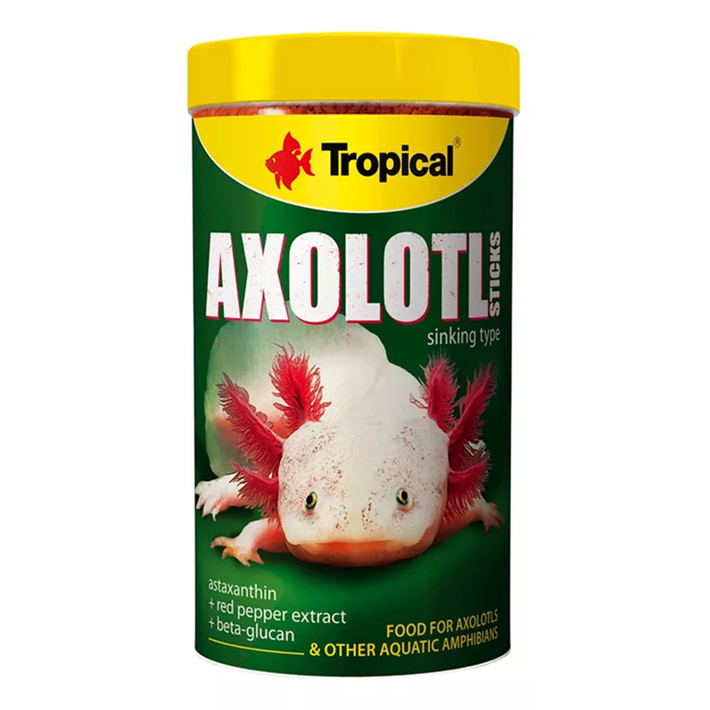 RAÇÃO AXOLOTL STICKS 135G TROPICAL (axolote/anfíbio aquático