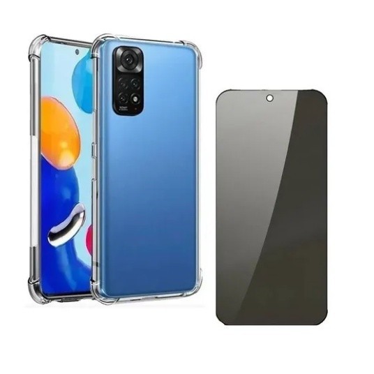 Capa Case Capinha Anti Impacto Compatível Com Redmi Note 11 Pro + Película 3D Privacidade