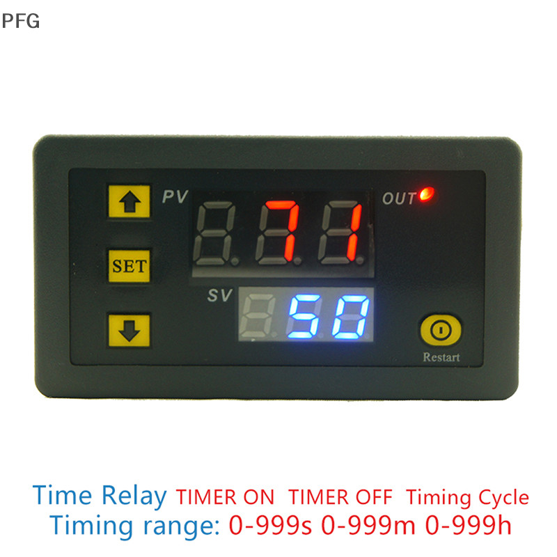 PFG 12V 20A Display Digital Relé De Atraso De Tempo Temporizador Módulo De Ciclismo 0-999h FG