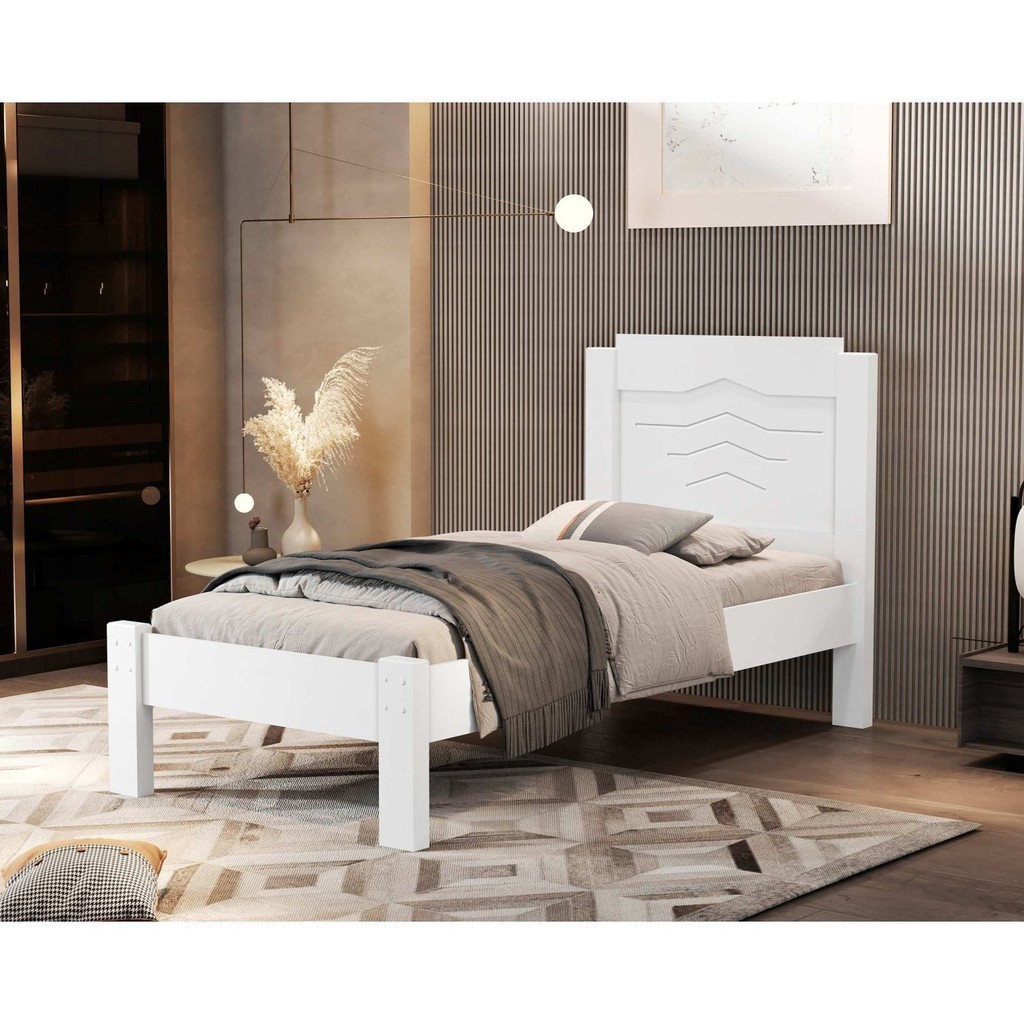 Cama Solteiro 100% Mdf 195x103x94cm Sofia - Home & Living