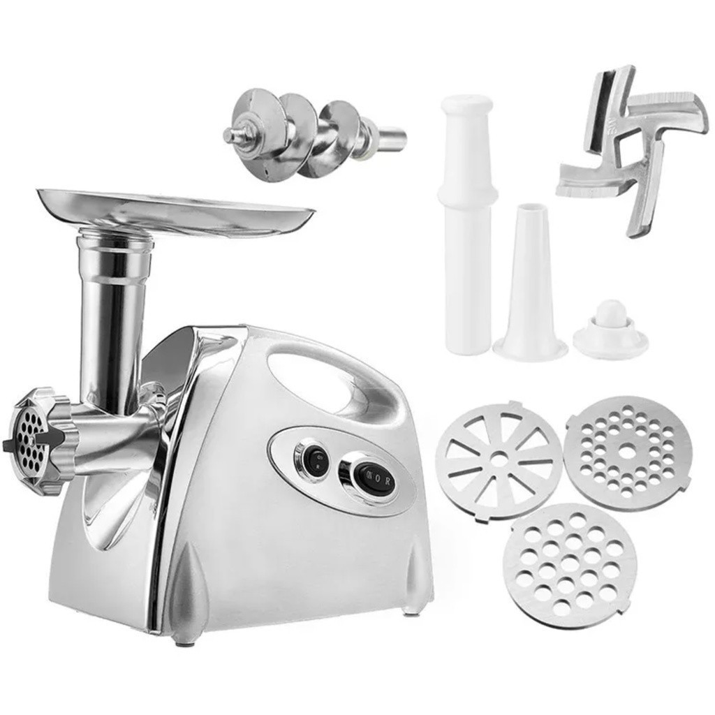 Moedor de Carne Eletrico Profissional GRANDE!!!!!!!!!!!!  110v Com Bico Enchedor de Linguiça Envio Imediato