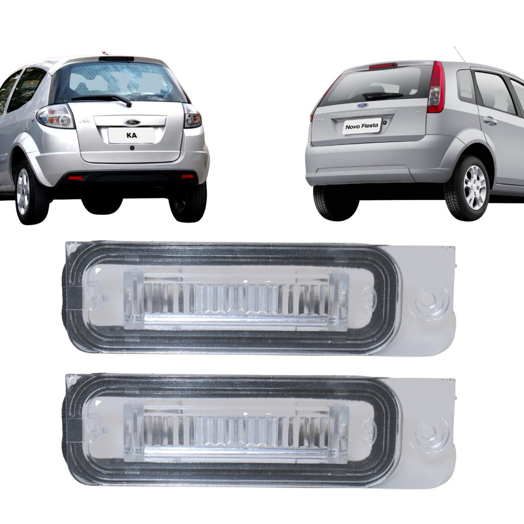 Par Lanterna Luz de Placa Ka 2003 A 2013 Fiesta 2008 A 2013 em Oferta na Shopee