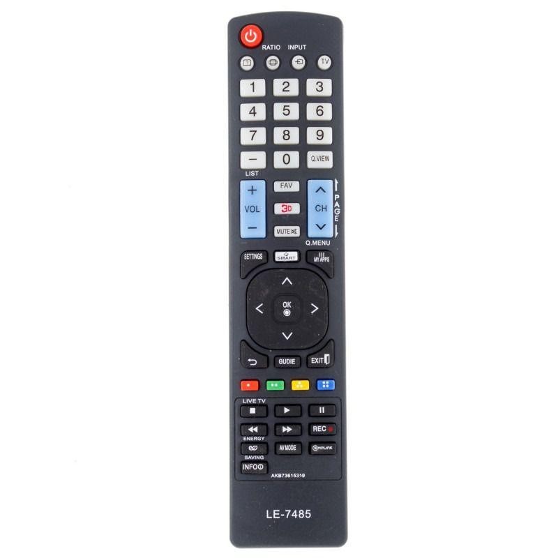 Controle Remoto Universal LE-7485: Com Teclas para TV Smart e Pilhas Inclusas
