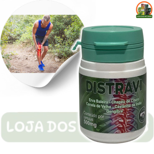 3 Frascos Distravi Original 500mg Concentrado Com Canela De Velho - Suplemento Nautural