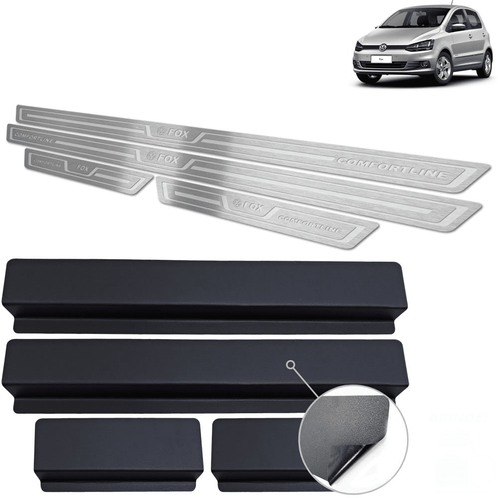 Soleira de Porta Fox Comfortline 2015 até 2021 - Aço Inox em Oferta na Shopee