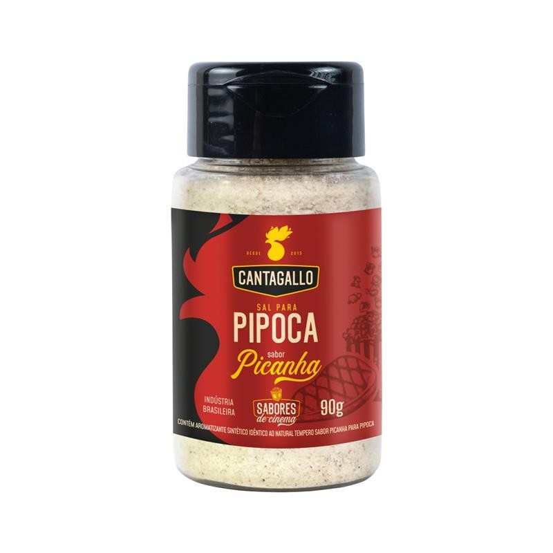 Sal para Pipoca Sabor Picanha CantaGallo 90g - Sabor Intenso Churrasco na Pipoca Gourmet