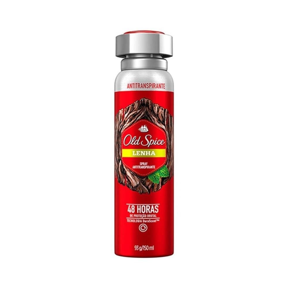 Antitranspirante Spray Old Spice Lenha 150ml em Oferta na Shopee