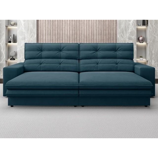 Sofá Pegasus 2,50m Assento Retrátil e Reclinável Velosuede Royal - NETSOFAS em Oferta na Shopee