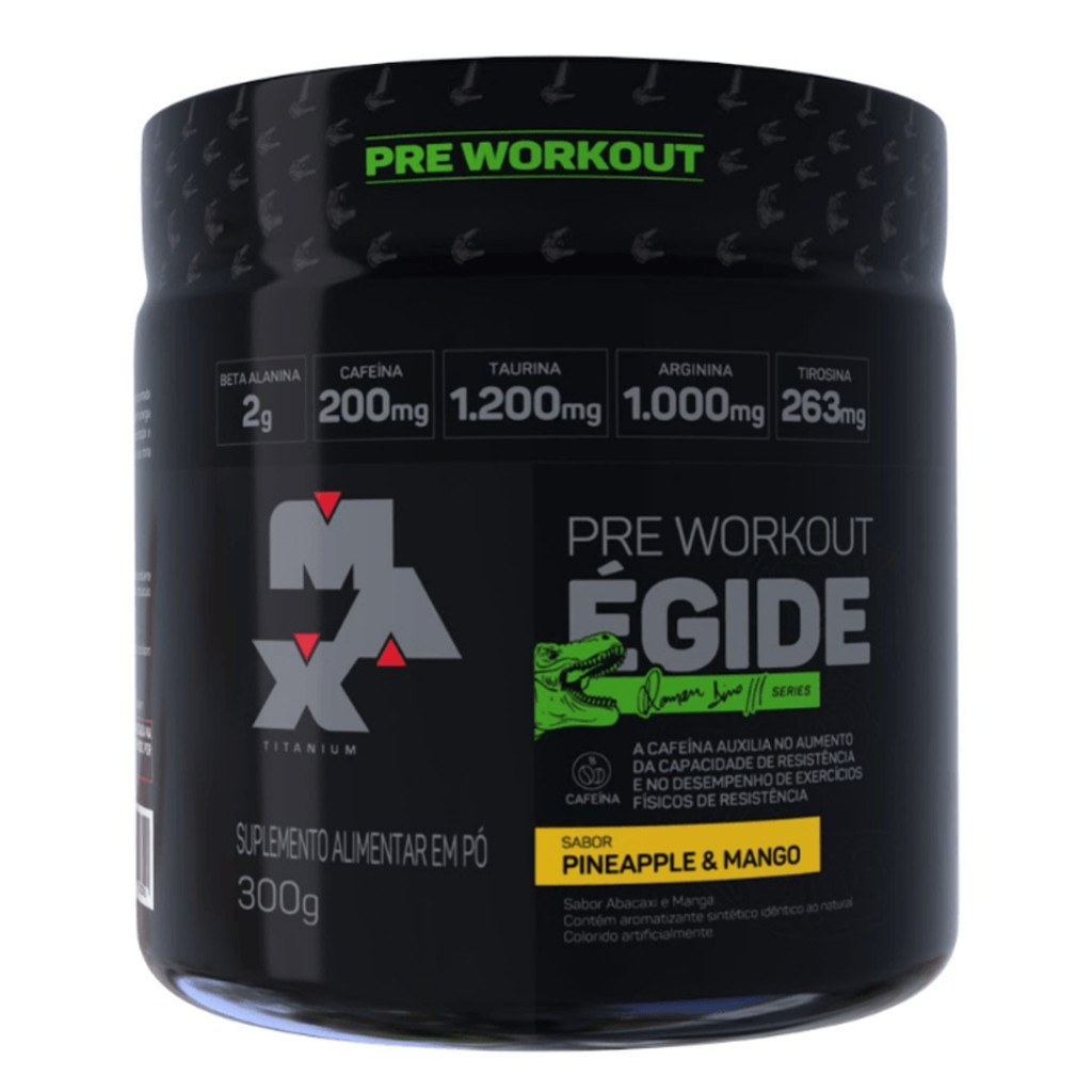 Egide Ramon Dino Pré Treino Workou Max Titanium 300g Completo