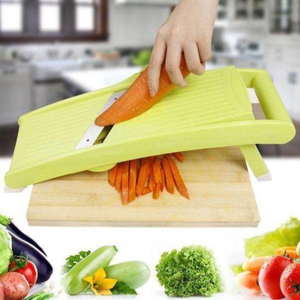 Ralador Fatiador Mandoline Com 3 Opçoes De Corte Inox - Mimo