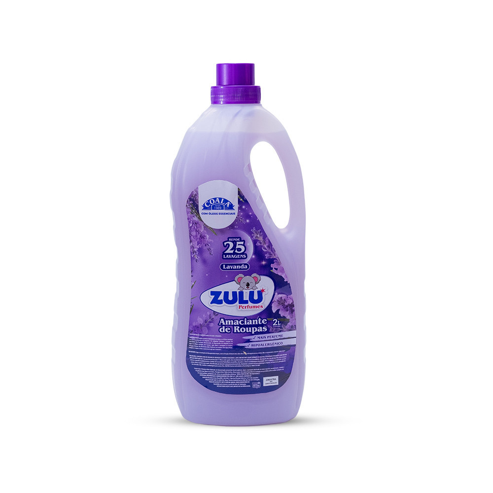 Amaciante de Roupas Zulu Perfumes + Coala Lavanda 2L