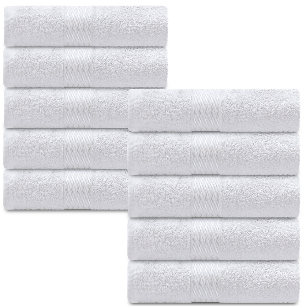 Kit 10 Toalhas de Banho Salão Hotel Hospitalar 100% Algodão Branca Dohler - BF Casa em Oferta na Shopee
