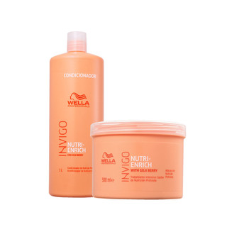 Nutri-Enrich Condicionador 1L e Máscara 500ml - Wella em Oferta na Shopee