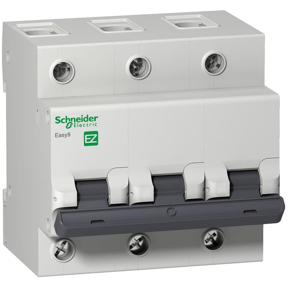 Disjuntor Tripolar Schneider Easy9 4.5kA Curva C 100A - EZ9F33391 - Home Appliances