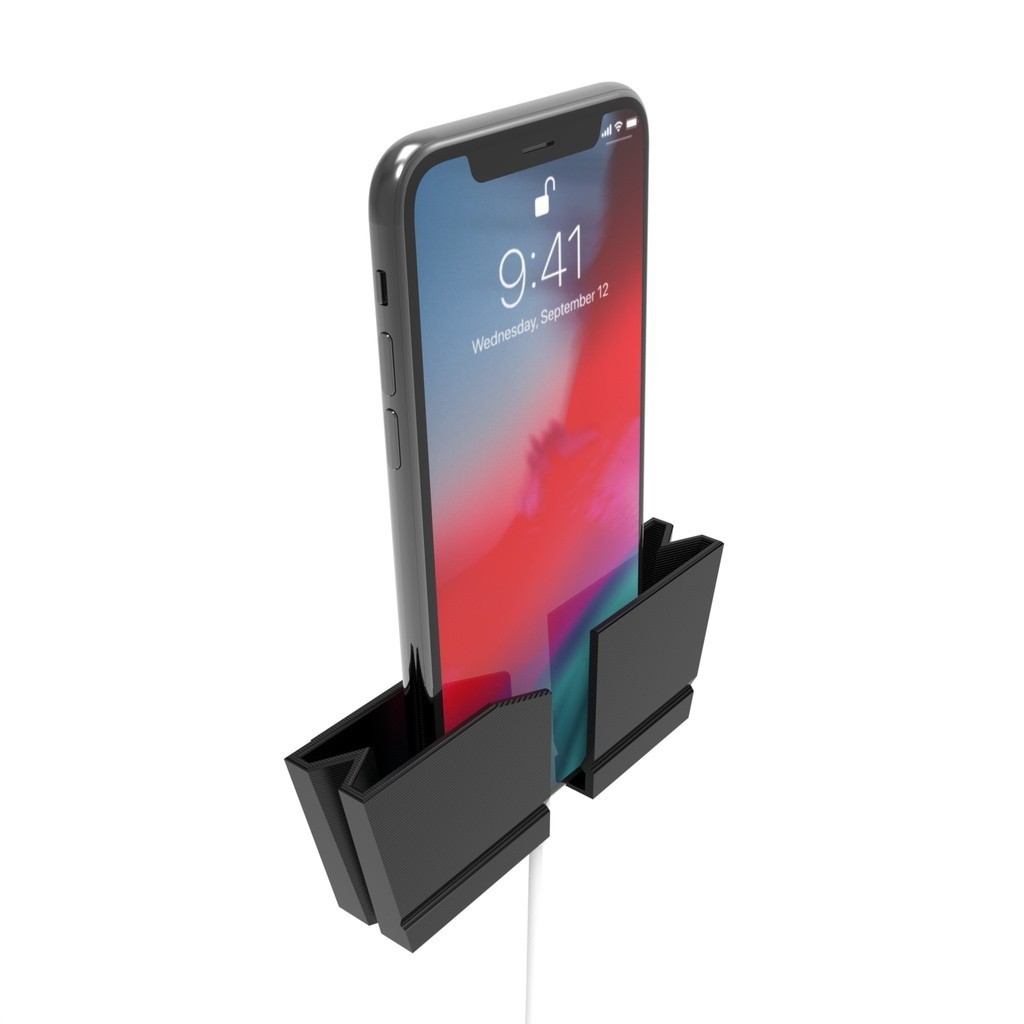 Suporte De Parede Compatível Com Smartphone Para Cabeceira Organização e segurança