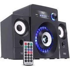 Caixa Som Cartão/Pen Drive/Controle 16W Subwoofer Kp-6022Bh em Oferta na Shopee