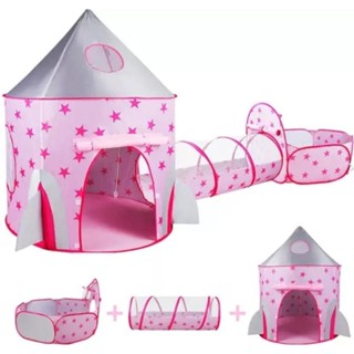 Barraca 3 em 1 Infantil Dobrável Piquenique das Princesas 3x1 Toca Tunel +ENVIA RAPIDO em Oferta na Shopee