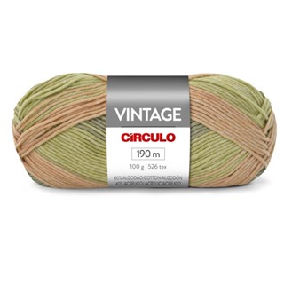Fio/Lã Circulo VINTAGE 100g 196m Tex 526 60% algodão/40% acrilico em Oferta na Shopee