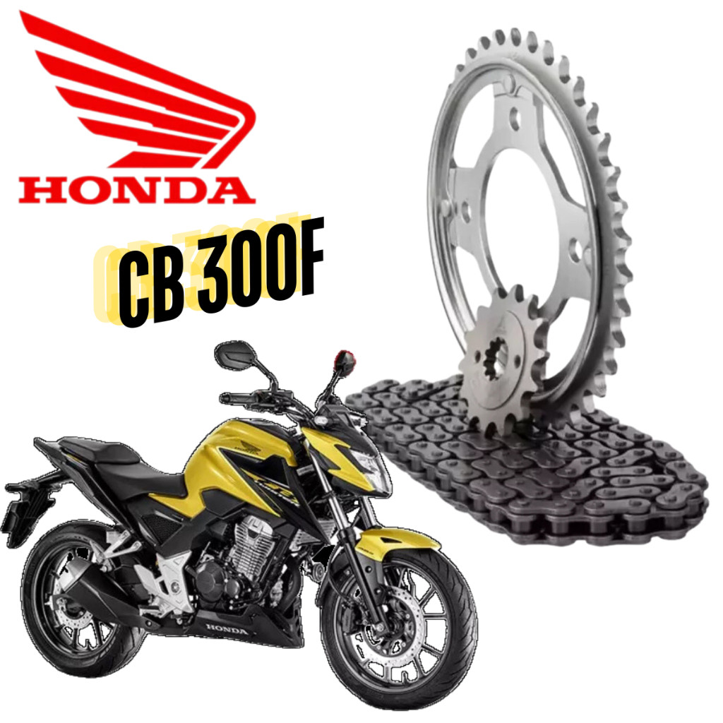 Kit Relação Honda Cb 300f Twister 2023 A 2024 Modelo Original Sem Retentor
