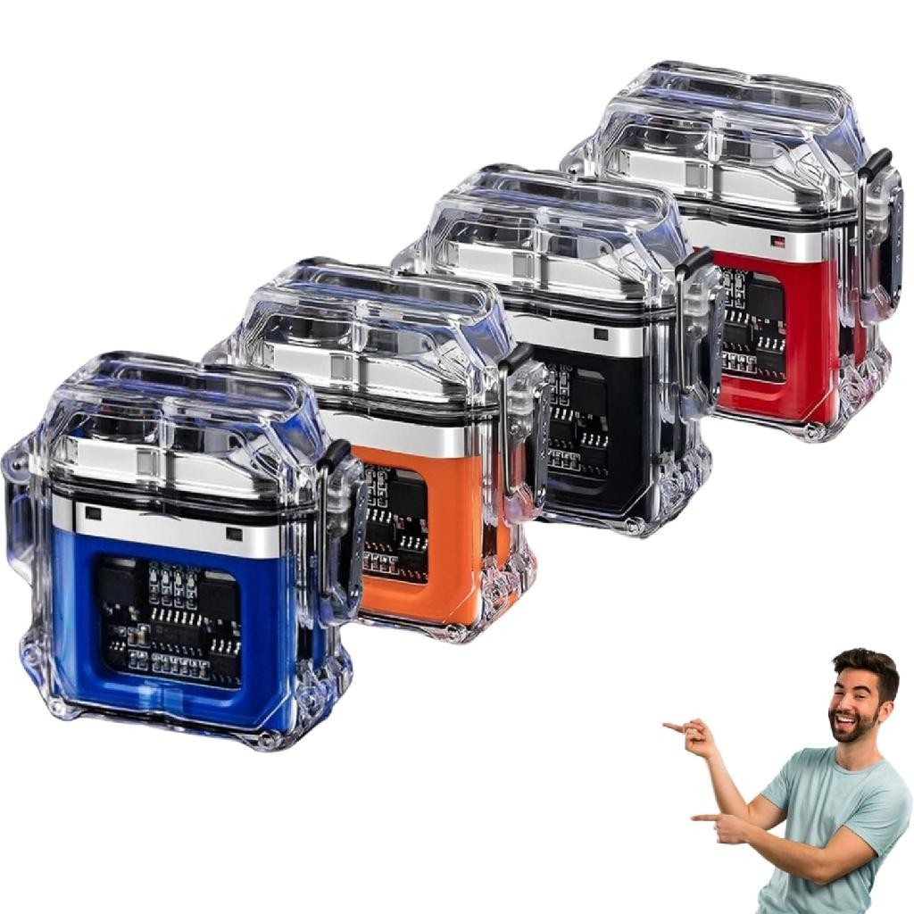 Isqueiro Eletrico De Plasma Carregador Usb Lanterna Potente