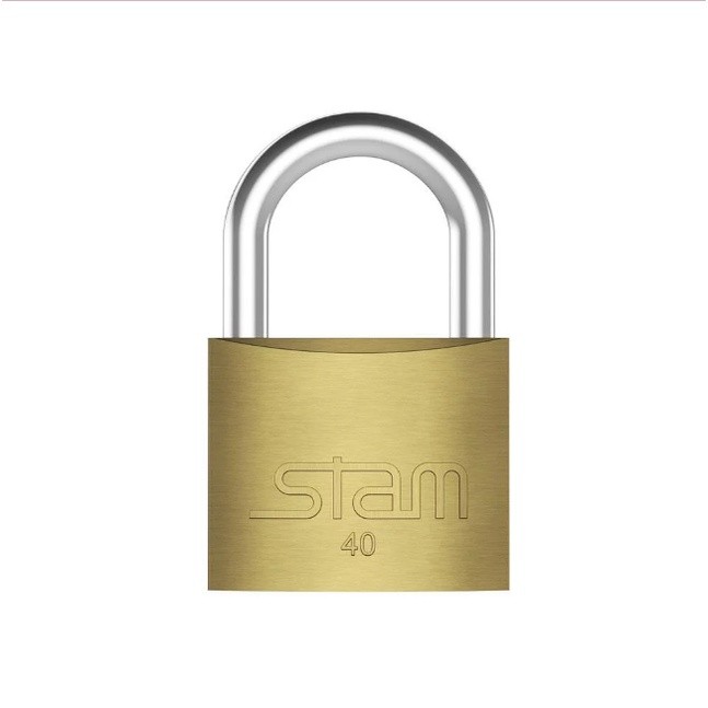Cadeado Latão Com Chave 40mm Stam - Home & Living
