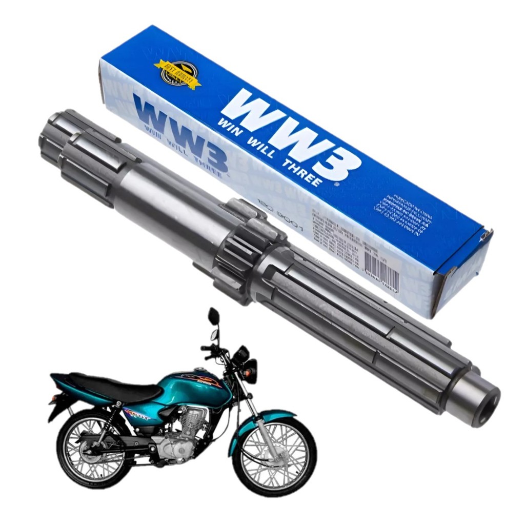 Eixo Primário Honda Titan/Fan 125 00/08 Nxr Bros 125 03/05