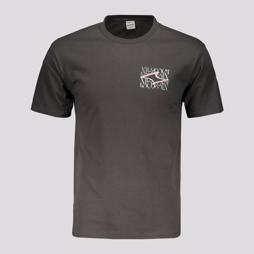 Camiseta Nicoboco Ponci Cinza Escuro - Men Clothes